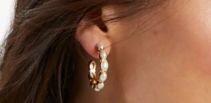 julie vos Earrings Mykonos Hoop Small