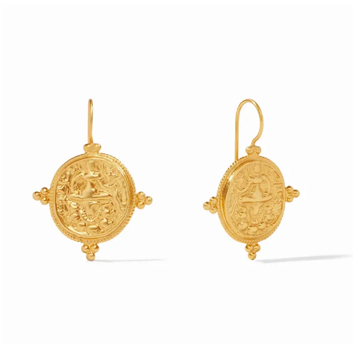 Julie Vos Earrings Quatro Coin Earring