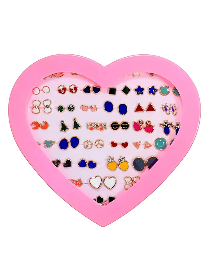 Kairangi Stud Earrings for Women Combo of 36 Pairs Crystal Pearl Multicolour Gold Plated Studs Earrings Set for Women and Girls Kairangi Necklaces