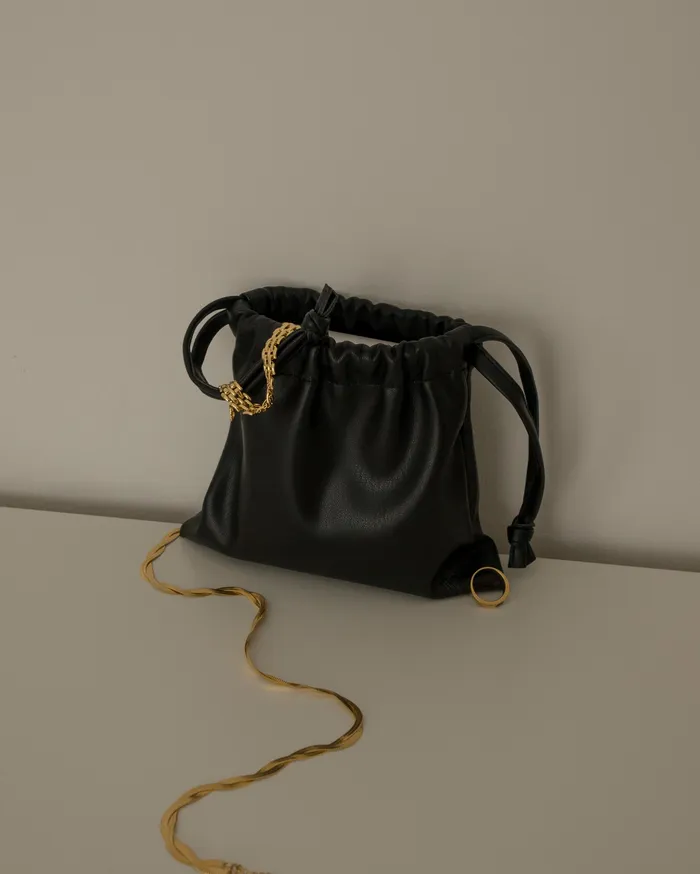Kuro Soft Leather Pouch MYJN Earrings