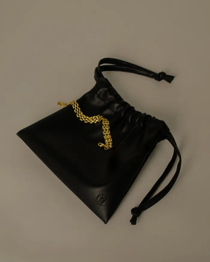 Kuro Soft Leather Pouch MYJN Earrings