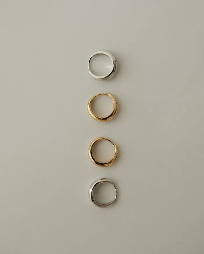 Lacie Dome Hoop Earrings MYJN Earrings