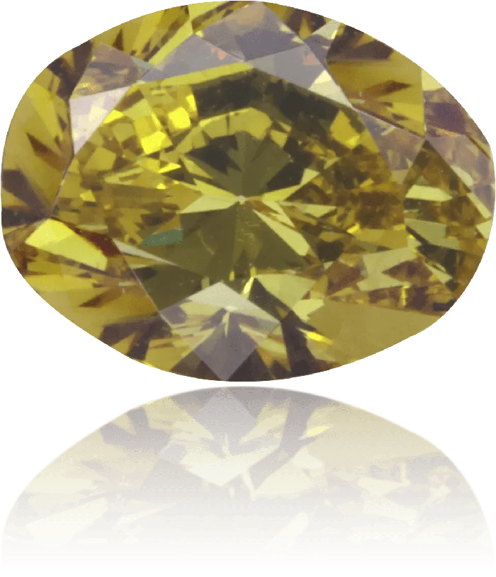 Langerman Diamonds Earrings Natural Green Diamond Oval 100 ct Polished