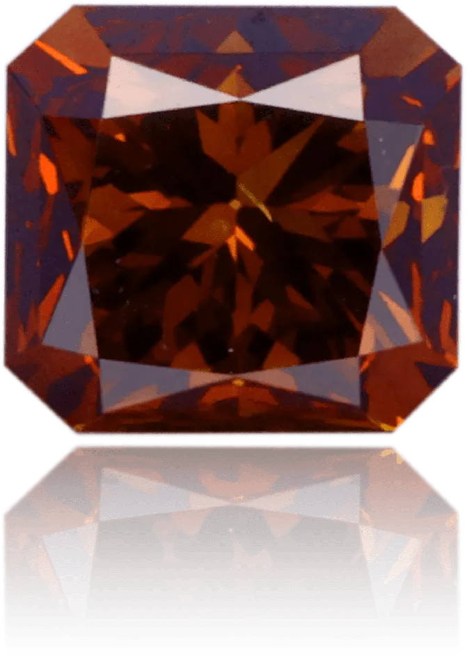 Langerman Diamonds Earrings Natural Orange Diamond Rectangle 107 ct Polished Langerman Diamonds Earrings Natural Orange Diamond Rectangle 107 ct Polished