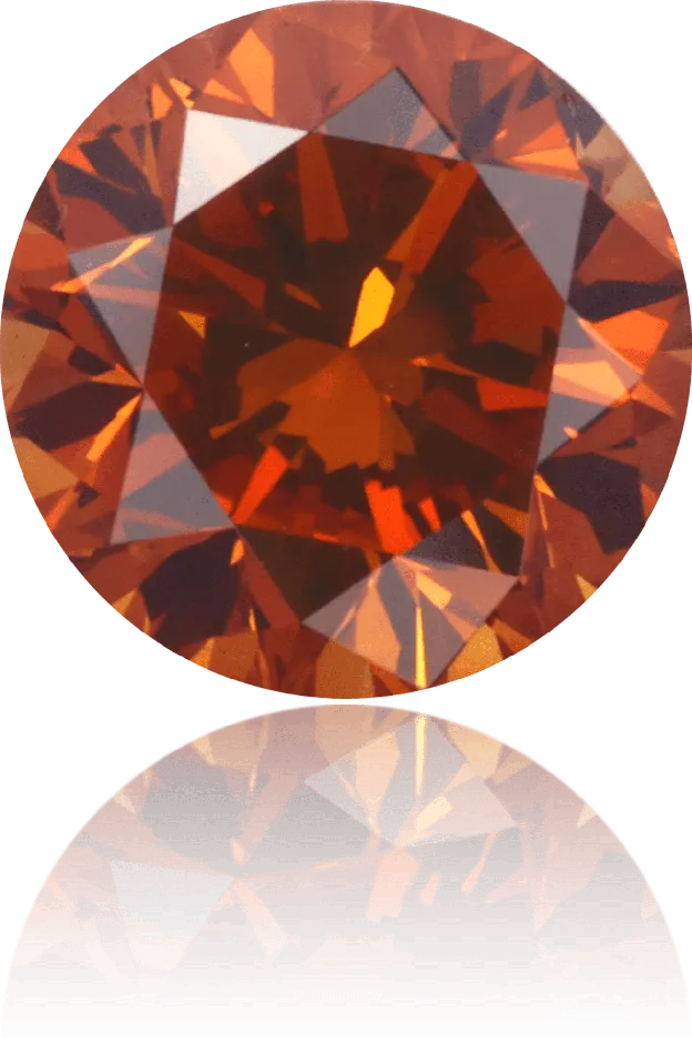 Langerman Diamonds Earrings Natural Orange Diamond Round 101 ct Polished Langerman Diamonds Earrings Natural Orange Diamond Round 101 ct Polished