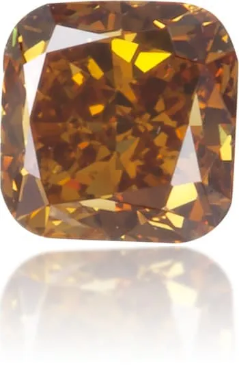 Langerman Diamonds Earrings Natural Orange Diamond Square 025 ct Polished