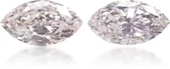 Langerman Diamonds Earrings Natural Pink Diamond Marquise 027 ct set