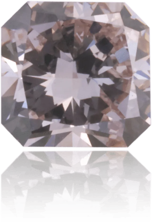 Langerman Diamonds Earrings Natural Pink Diamond Square 055 ct Polished