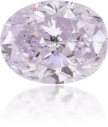 Langerman Diamonds Earrings Natural Purple Diamond Oval 031 ct Polished