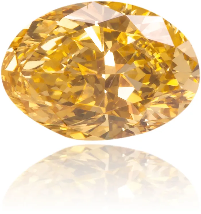 Langerman Diamonds Earrings Natural Yellow Diamond Oval 039 ct Polished Langerman Diamonds Earrings Natural Yellow Diamond Oval 039 ct Polished
