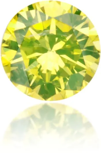 Langerman Diamonds Earrings Natural Yellow Diamond Round 009 ct Polished
