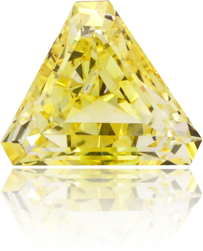 Langerman Diamonds Earrings Natural Yellow Diamond Triangle 067 ct Polished Langerman Diamonds Earrings Natural Yellow Diamond Triangle 067 ct Polished