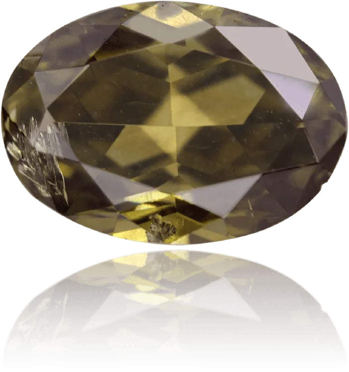 Langerman Diamonds Natural Chameleon Diamond Oval 105 ct Polished Earrings Langerman Diamonds Natural Chameleon Diamond Oval 105 ct Polished Earrings