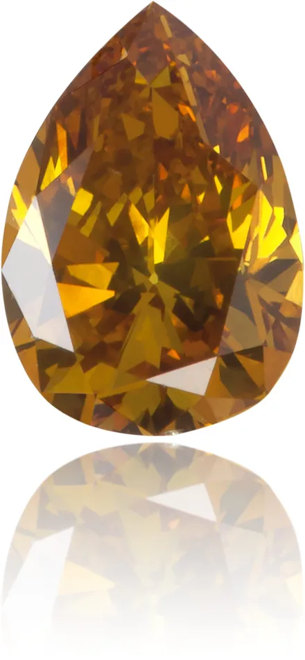Langerman Diamonds Natural Orange Diamond Pear Shape 031 ct Polished Earrings Langerman Diamonds Natural Orange Diamond Pear Shape 031 ct Polished Earrings