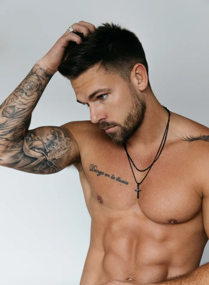 Large Black Cross Necklace Set for Men WE ARE ALL SMITH Mens Jewelry Clothing Necklaces