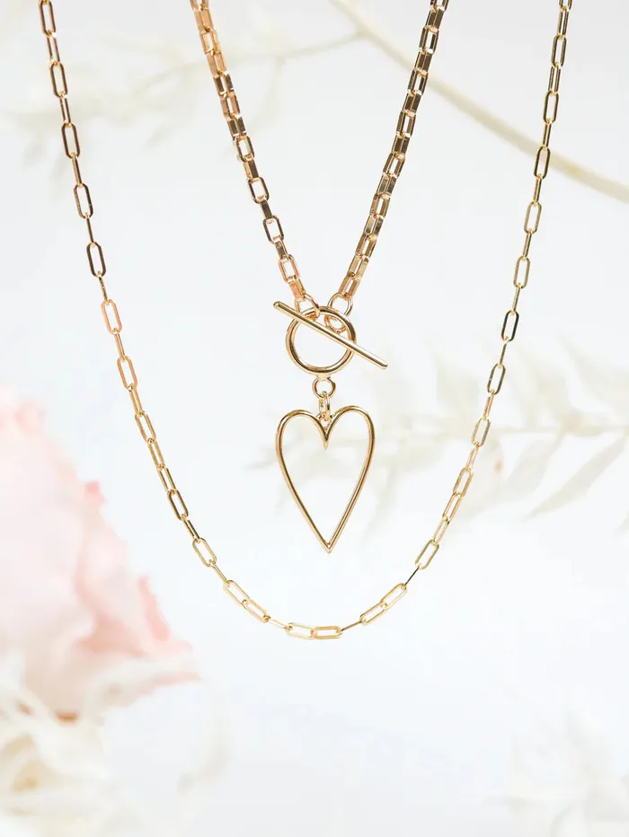 Lovestruck Heart Necklace Gold Lovers Tempo Necklaces