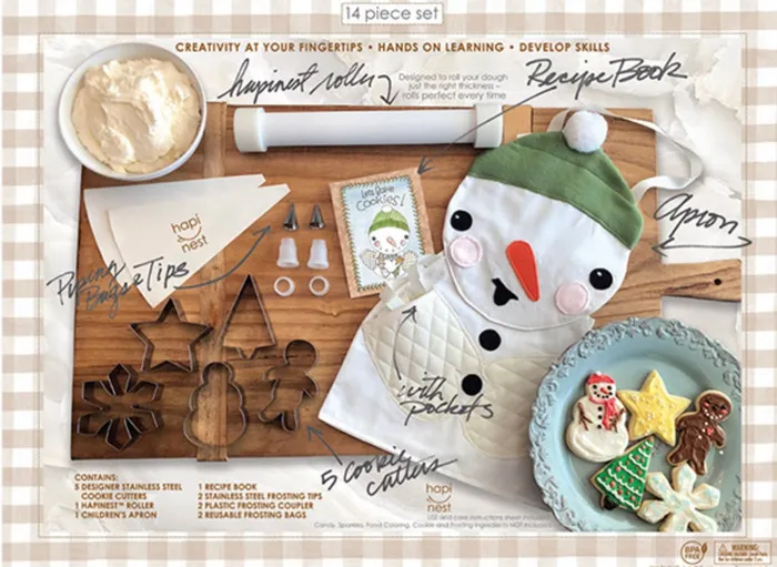 Make Bake Cookie Set Snowman Zibbers Earrings