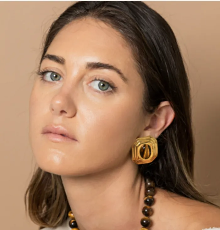 Mara Earring Tiger Eye Rendor Earrings