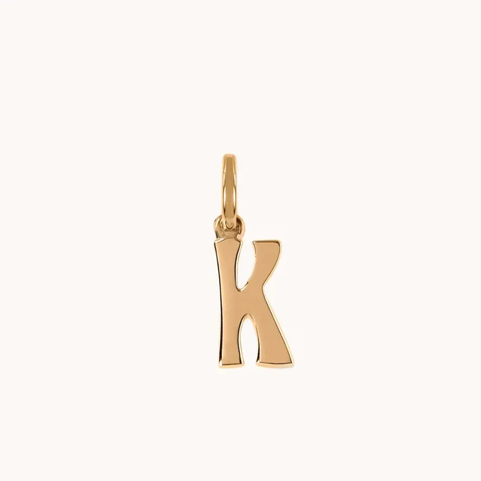 Marlo Laz Charm Necklaces Letter Charm