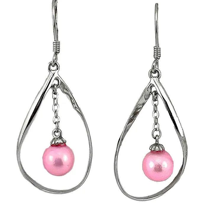 MEST024 DIY Mount Earrings 925 Sterling Silver Tear Drop Earrings