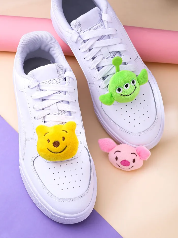 Melbees by Yellow Chimes Shoelace Charms for Kids Girls Teens Cute Characters Design Shoe Decoration Charms Shoelace Decor Charms for Unisex Pack of 3 Pcs Shoelace Charms for Sneakers Yellow Chimes Necklaces