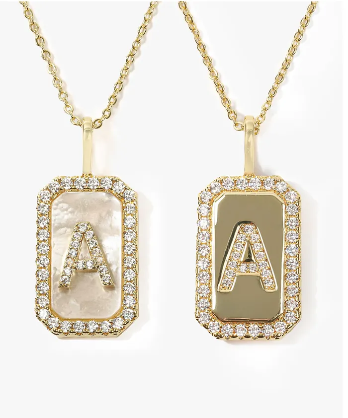 Melinda Maria Necklaces Love Letters DoubleSided Necklace