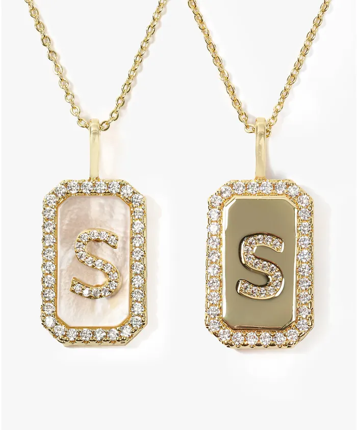 Melinda Maria Necklaces Love Letters DoubleSided Necklace