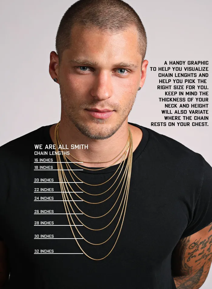 Mens Gold CHUNKY Thick Rope Chain Necklce WE ARE ALL SMITH Rings