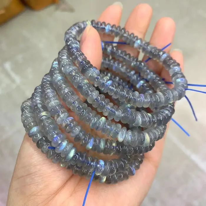 Metamorphidi Earrings Natural Labradorite Loose Beads
