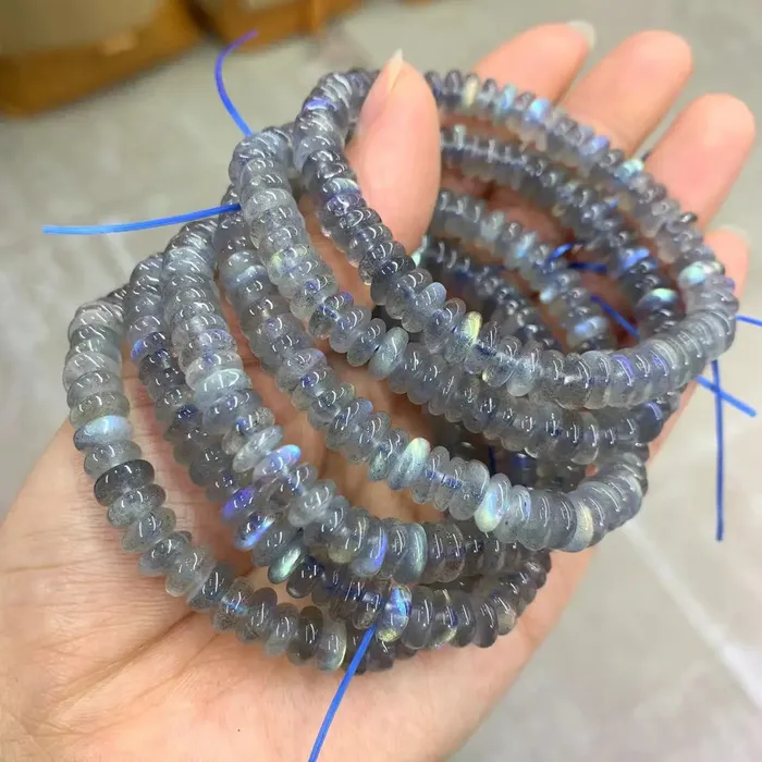 Metamorphidi Earrings Natural Labradorite Loose Beads