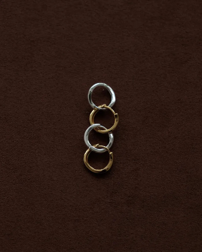MYJN Earrings Ore Twisted Hoop Earrings
