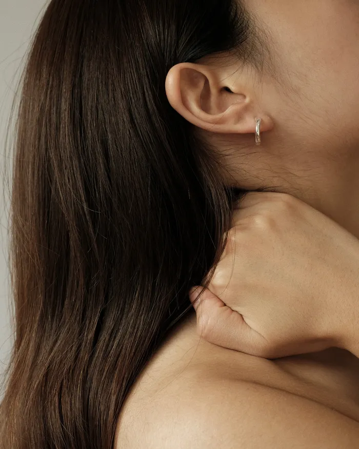 MYJN Earrings Ore Twisted Hoop Earrings