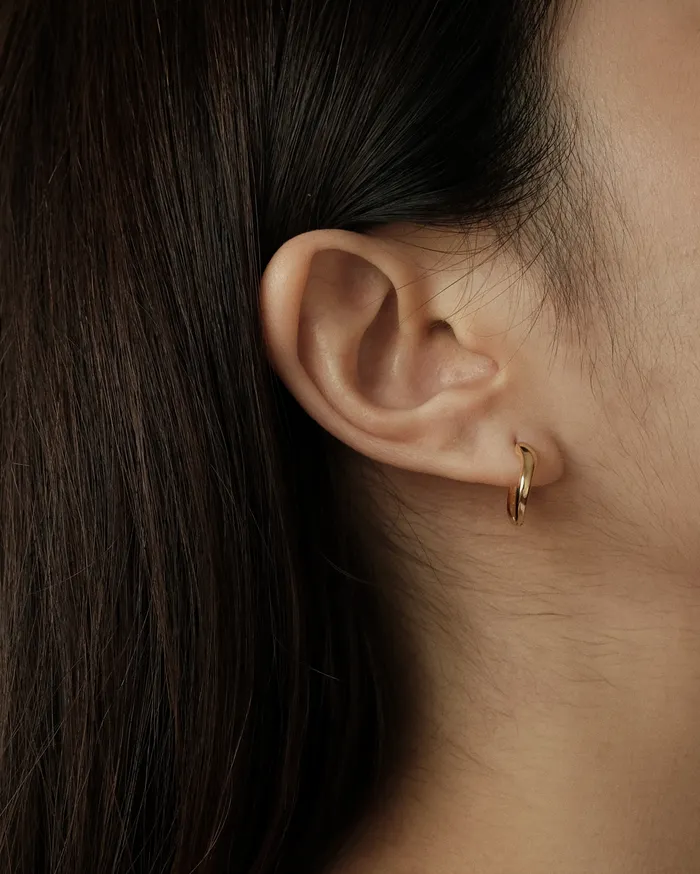 MYJN Earrings Ore Twisted Hoop Earrings