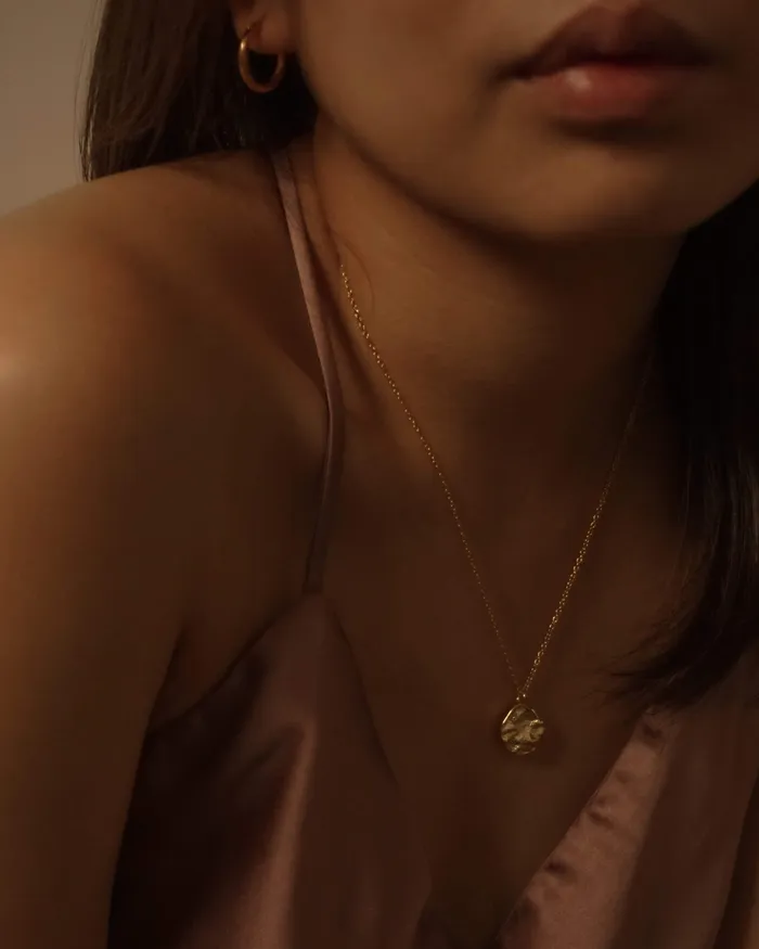 MYJN Necklaces Iola Hammered Plate Necklace