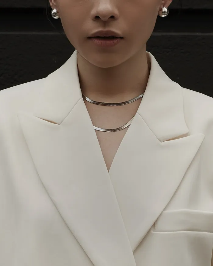 MYJN Necklaces Louella Herringbone Chain Choker