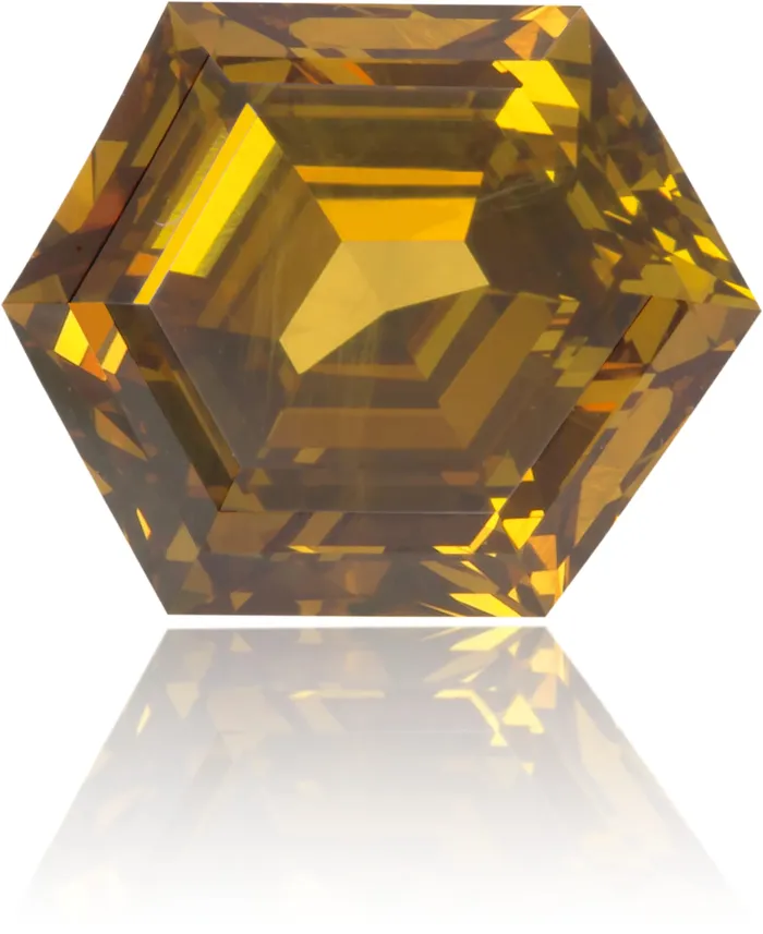 Natural Brown Diamond Hexagon 110 ct Polished Langerman Diamonds Earrings Natural Brown Diamond Hexagon 110 ct Polished Langerman Diamonds Earrings