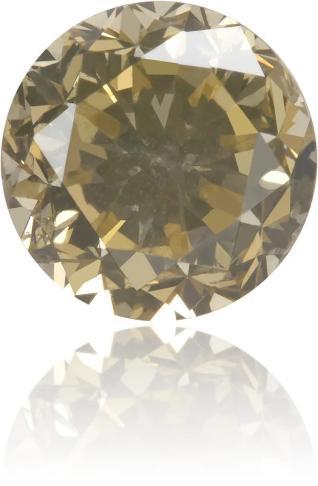 Natural Brown Diamond Round 093 ct Polished Langerman Diamonds Earrings