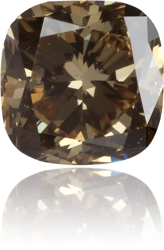 Natural Green Diamond Cushion 075 ct Polished Langerman Diamonds Earrings