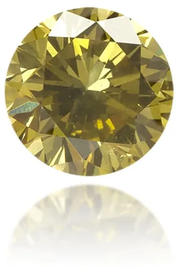 Natural Green Diamond Round 051 ct Polished Langerman Diamonds Earrings