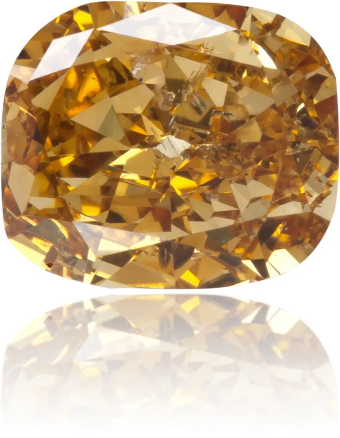 Natural Orange Diamond Cushion 061 ct Polished Langerman Diamonds Earrings Natural Orange Diamond Cushion 061 ct Polished Langerman Diamonds Earrings