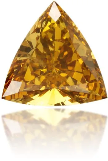 Natural Orange Diamond Triangle 032 ct Polished Langerman Diamonds Earrings Natural Orange Diamond Triangle 032 ct Polished Langerman Diamonds Earrings