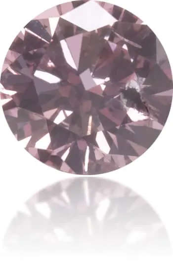 Natural Pink Diamond Round 019 ct Polished Langerman Diamonds Earrings