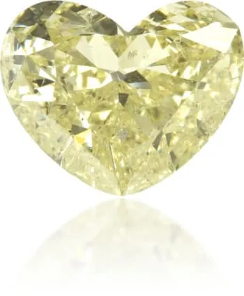 Natural Yellow Diamond Heart Shape 084 ct Polished Langerman Diamonds Necklaces