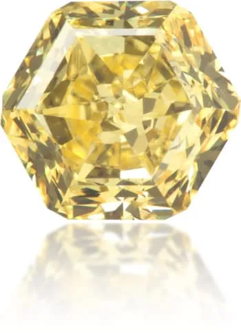 Natural Yellow Diamond Hexagon 102 ct Polished Langerman Diamonds Earrings Natural Yellow Diamond Hexagon 102 ct Polished Langerman Diamonds Earrings