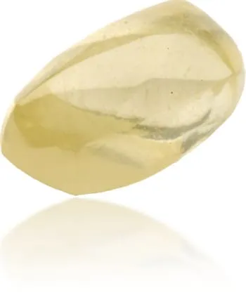 Natural Yellow Diamond Rough 084 ct Rough Langerman Diamonds Earrings