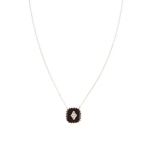 Necklaces Black Pierrot No 2 Necklace Pascale Monvoisin