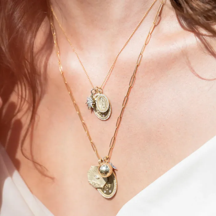 Necklaces Bliss Octagon Charm Necklace zahava