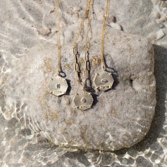 Necklaces Bliss Octagon Charm Necklace zahava