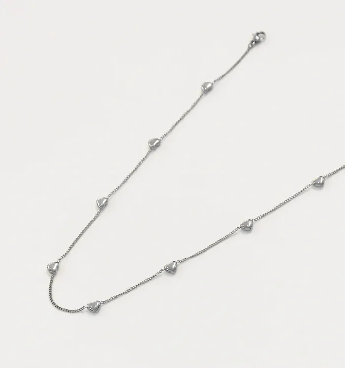 Necklaces Candlewick Gift Shop Tiny Hearts Necklace Silver