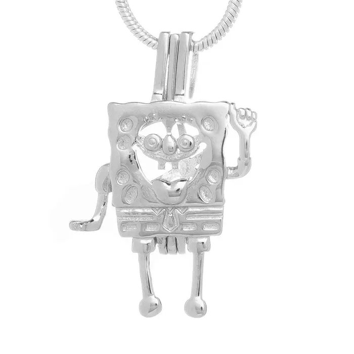 Necklaces CPST050 Cage Pendant 925 Sterling Silver SpongeBob SquarePants 1 x 34 Necklaces CPST050 Cage Pendant 925 Sterling Silver SpongeBob SquarePants 1 x 34